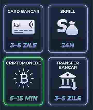 Decalaj mare între metode: crypto este de 100–300 de ori mai rapid decât cardul bancar — diferență relevantă pentru jucătorii care prioritizează accesul rapid la fonduri
